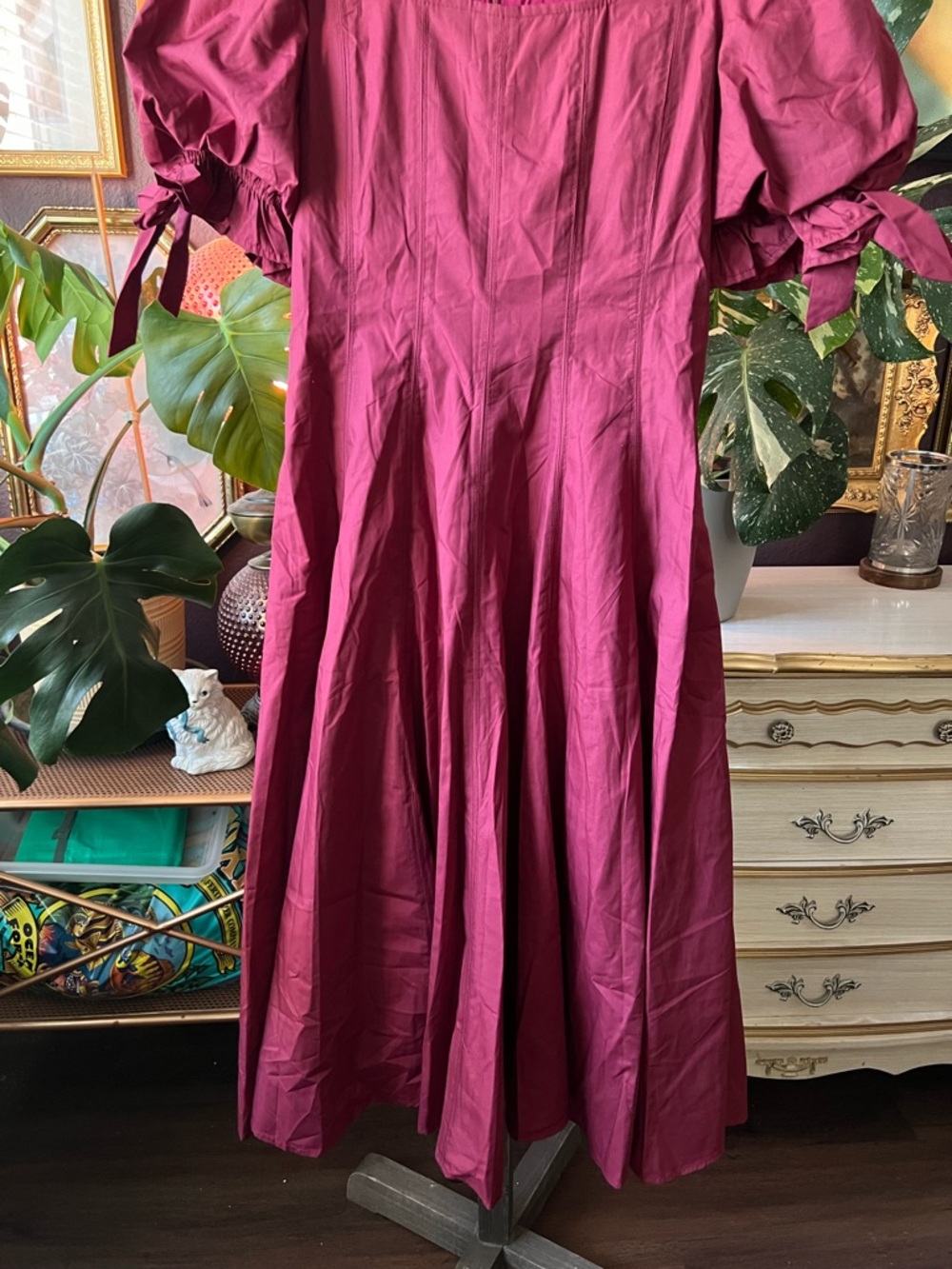 Entro Burgundy Dress Size Medium - Picture 5 of 12